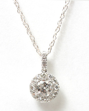 Buy 14K White Gold 1CTW Diamond Pendant